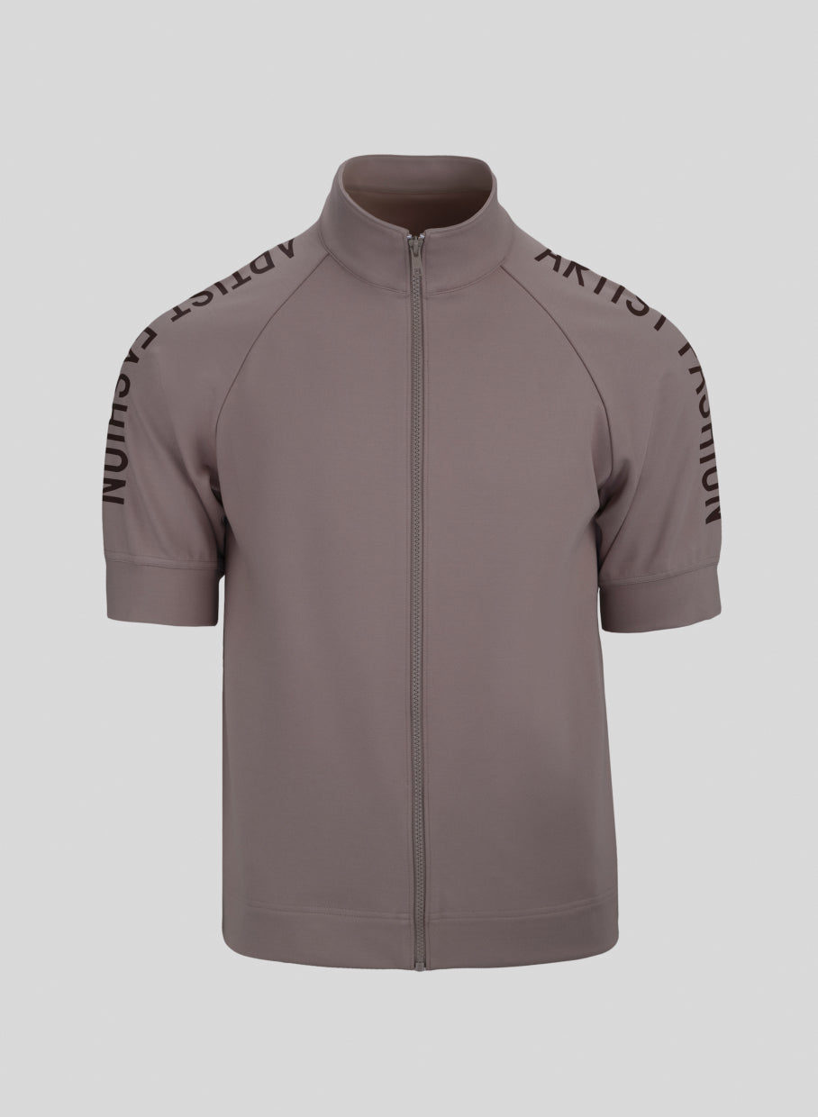 Men's Artist Fashion Short-Sleeve Zip-Up