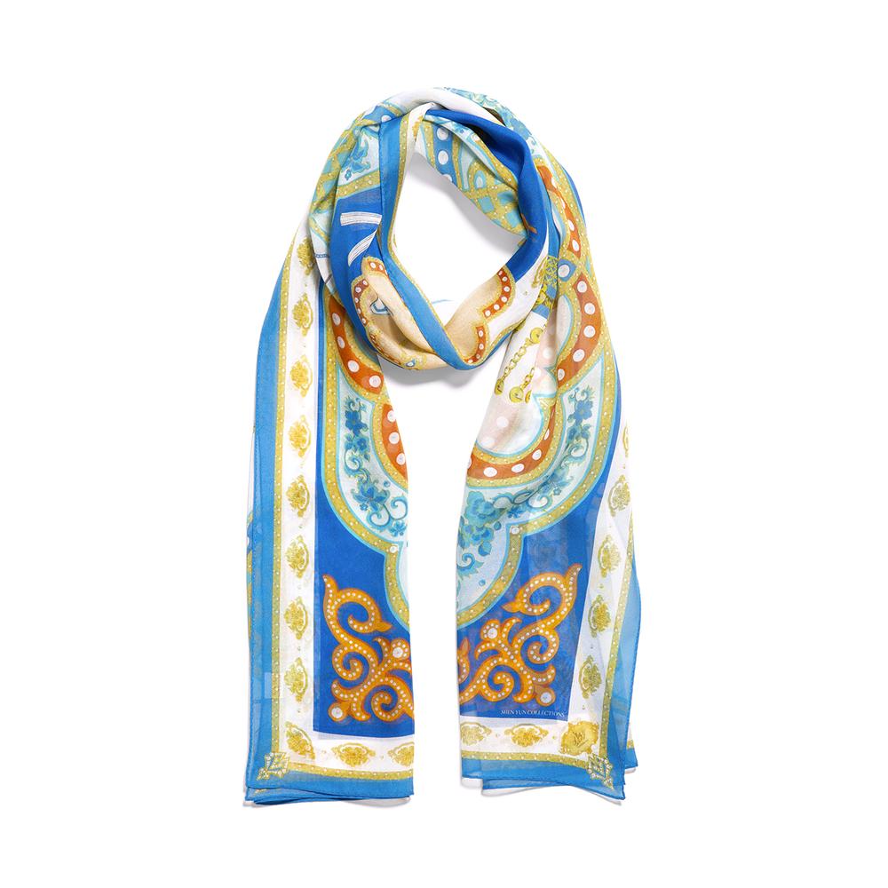Mongolian Hospitality Silk Scarf