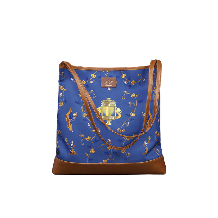 Lantern Grace Tote Bag with Leather Handle