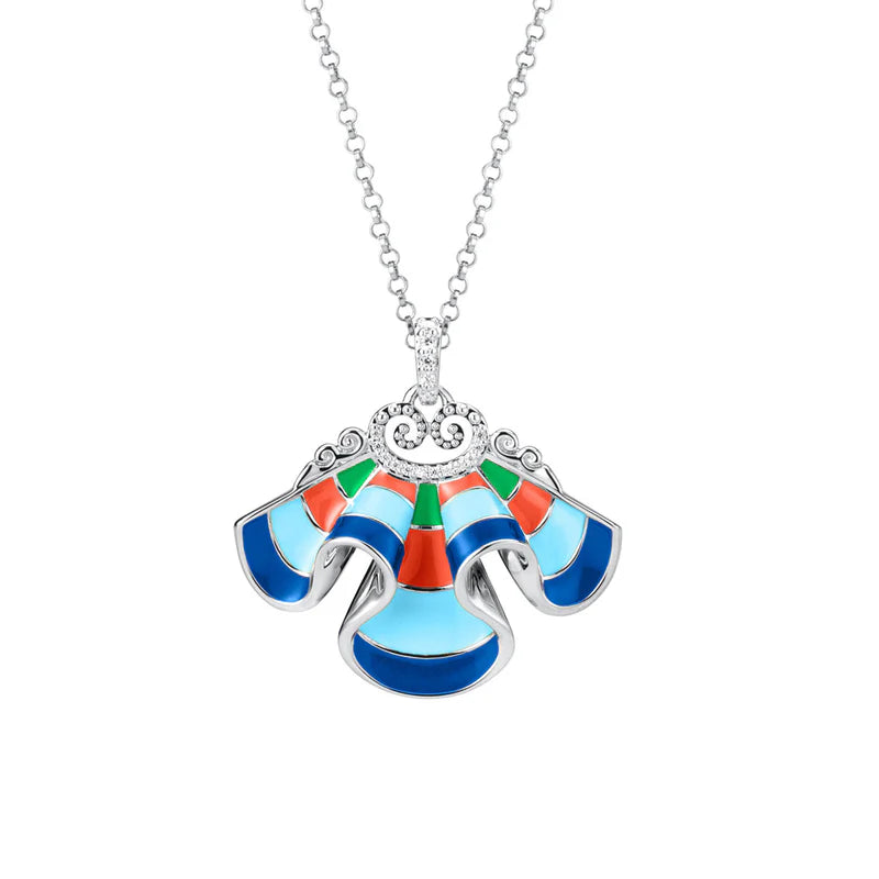 The Elegance of the Yi Necklace - Blue