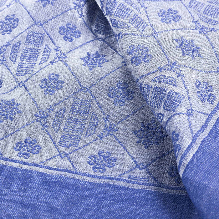 Zhen Shan Ren Long Scarf Royal Blue