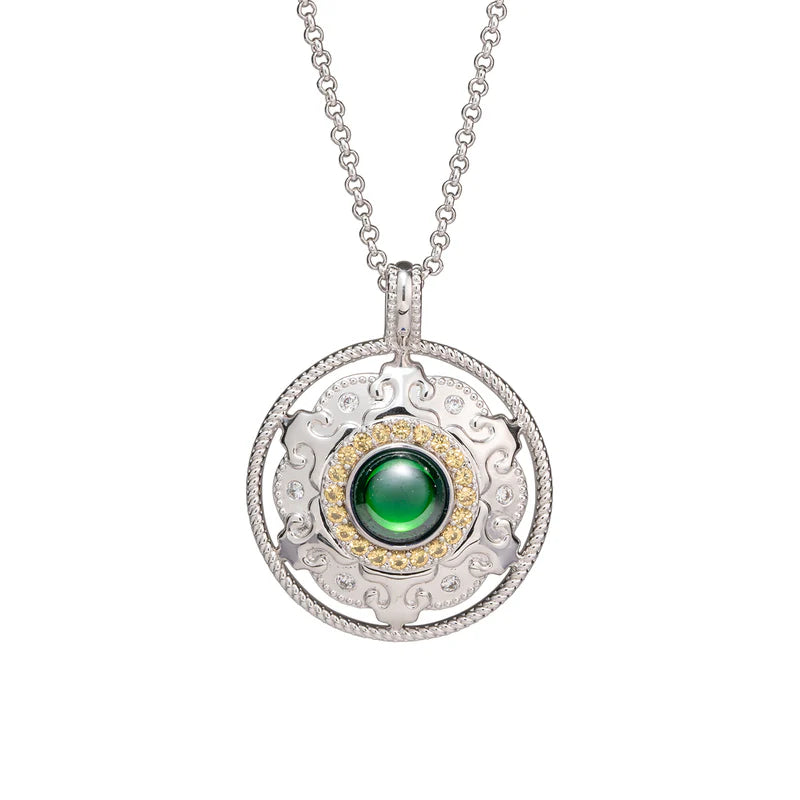 Mongolian Celebration Necklace Green