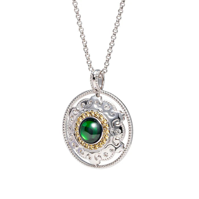 Mongolian Celebration Necklace Green