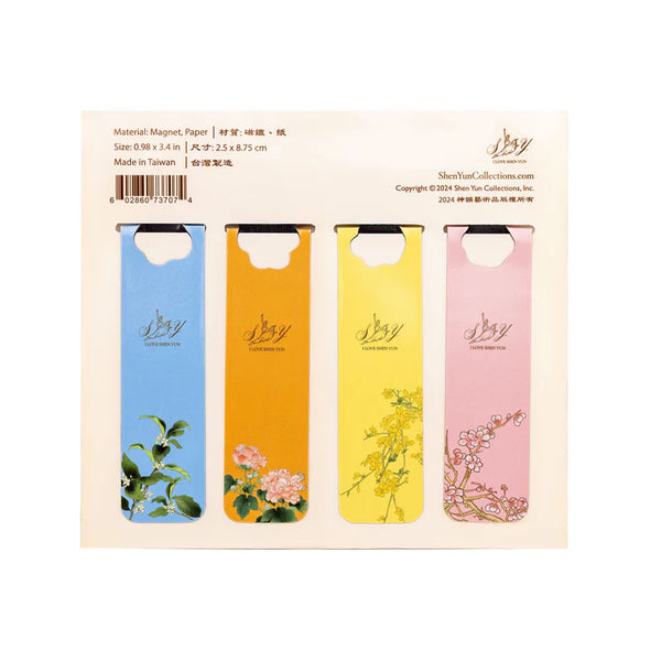 Seasonal Blossoms Magnet Bookmark