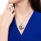 Mongolian Celebration Necklace Green