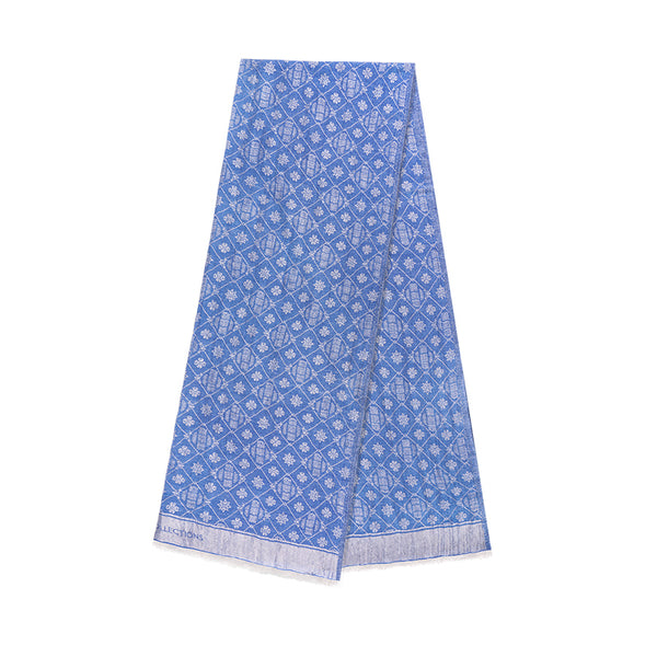Zhen Shan Ren Long Scarf Royal Blue