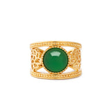 Golden Tang Peony Ring