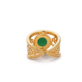 Golden Tang Peony Ring