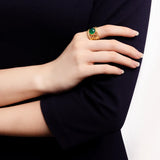 Golden Tang Peony Ring