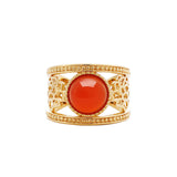 Golden Tang Peony Ring