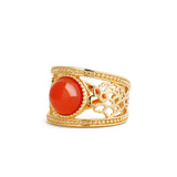 Golden Tang Peony Ring