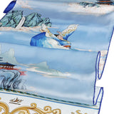 Phoenix of the Sapphire World Long Silk Scarf - 17” x 75"