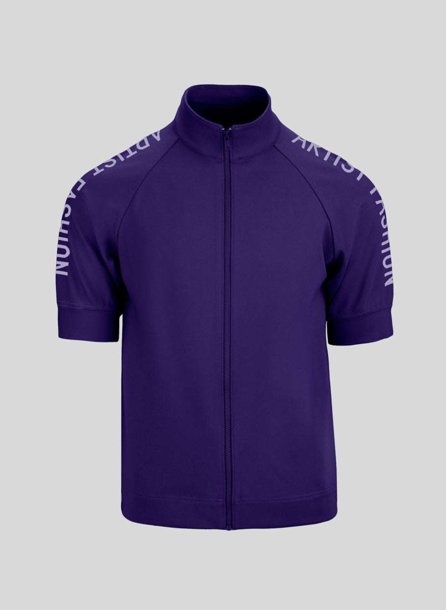 Men's Artist Fashion Short-Sleeve Zip-Up