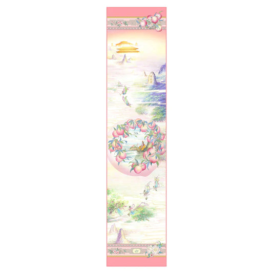 The Peaches of Immortality Silk Long Scarf