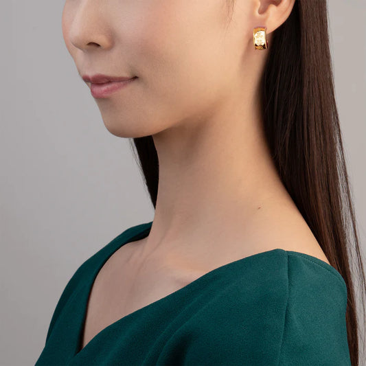 Zhen Shan Ren Wondrous Words Earrings - Small hoops
